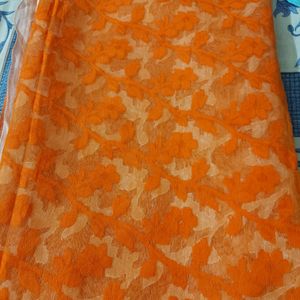 Soft Dhakai Orange Colour