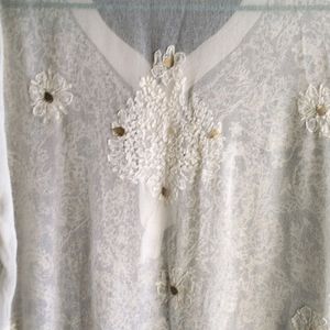 Chikankari Kurta With Gota Patti