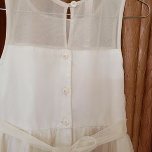 Cute White Frock  Little Bit Stain See In Photo