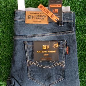 Men's Dark Blue Denim Jeans For Festival