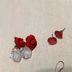 Set of 5 earrings for women