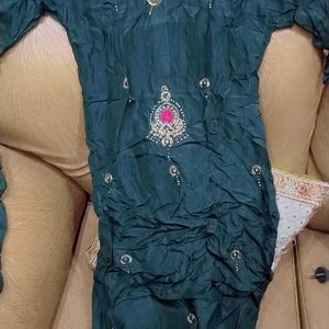 Pure Silk Suit With Beautiful Banarsi Dupatta