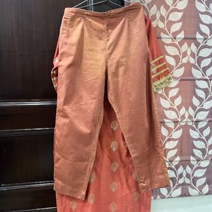 Kurta Pant Set With Gotta Lace Highlighted