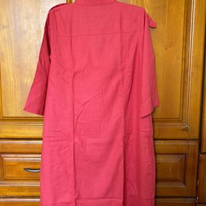 Coral Colour Kurta