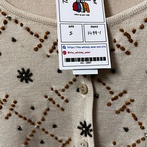 Embroidered Cardigan