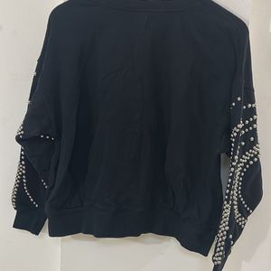 Studded Black Sweatshirt