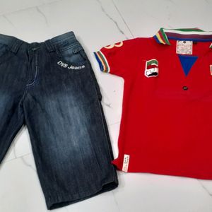 Boys Set Jeans With T Shirt