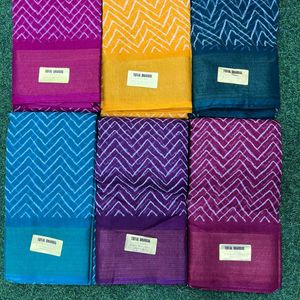 Excellent Cotton Saree One Piece  450 Rs