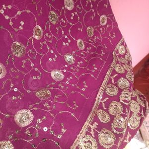 Fancy Pink Design Saree