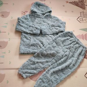 Warm Mint Fleece Set/ Coord Set