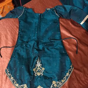 Party Wear Heavy Work Dress For 2 Yr Girls