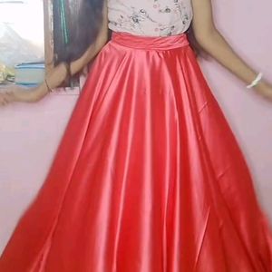 Pinkish Red Lehenga