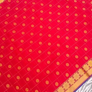 red colour beautiful saree