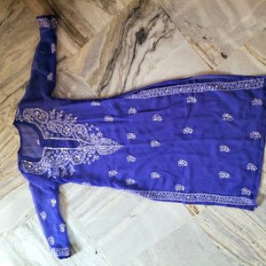 Royal Blue Kurta With Inner