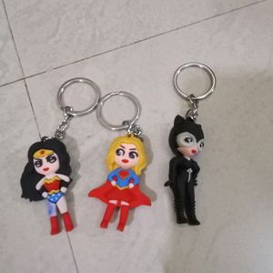 Combo Of 3 Cartoon Character key Chains