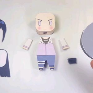 Anime Naruto Shippuden Hinata Chibi Figurine Making Template