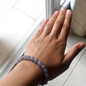 PURPLISH GREY BEADED BRACELET