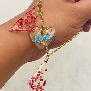 Loveable Resin Charms Bracelet