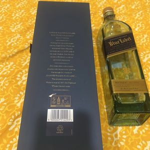 Blue Label Empty Bottle With Case 1 Litre