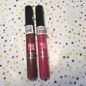 Elle 18 Liquid Lipsticks - Combo Of 2