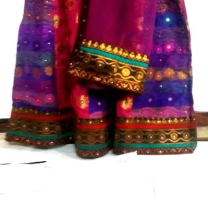 Festive Wear Skirt (Blouse with Shawl Included)