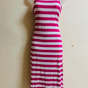 Korean Long Designer Pink One Piece