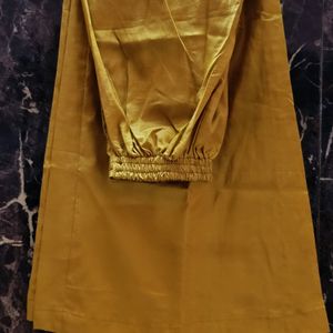 Mustard Organza Pakistani Style Kurta Set