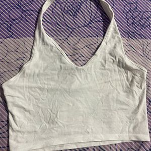 H&m White Halter Neck