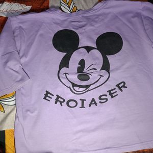 Levender Mickey Mouse Tshirt🩵💙💜