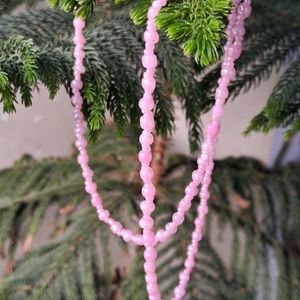 Combo of 4 bangles, 12 churi& pink pearl neckpiece