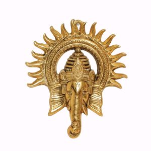 Metal Ganesh Ji Statue For Home Decor | Wall Hang