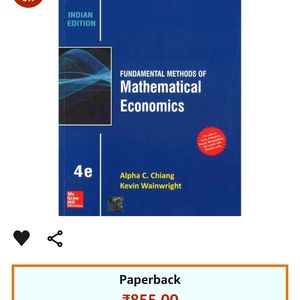 Fundamental Methods Of Mathematical Economics