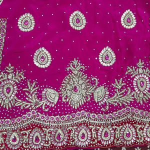 Hot Pink Colour Magenta Suit Salwar With Dupatta