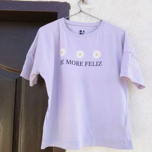 Here & NOW Women Lavender T Shirt
