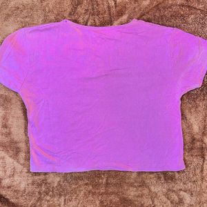 Pink Cropped T-shirt