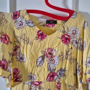 Yellow Floral Dress