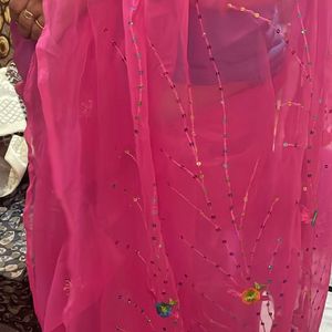 Pink Saree