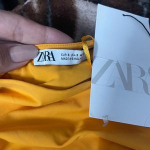 Zara Orange Bodysuit With Tags