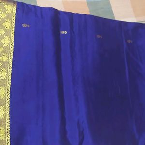 Violet Pattu Saree With Blouse