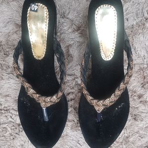 Black Heels 39 Size