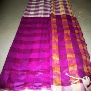 Purple Handloom Saree  🤗