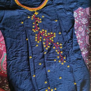 Blue Rayon Kurti