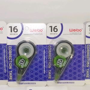 Weibo 4 Correction Tape Pack Of