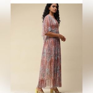 Label Ritu KumarPink Printed Maxi Dress