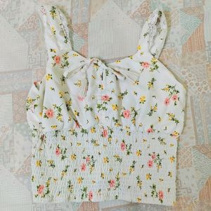 Clearance Sale! Floral Crop Top