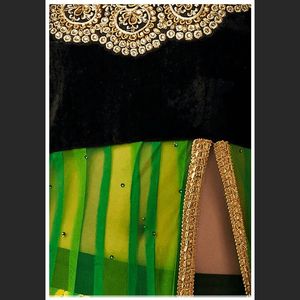 Inddus Multicolour Slit Anarkali Kurta Set