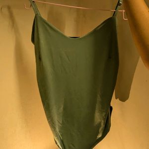 Revamped green bodysuit