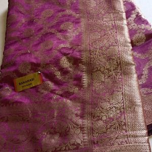 Purple 💜 Banarasi Saree