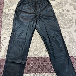 Black Leather Trouser