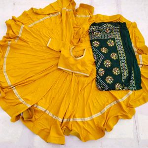 Mustard Yellow Chaniya Choli